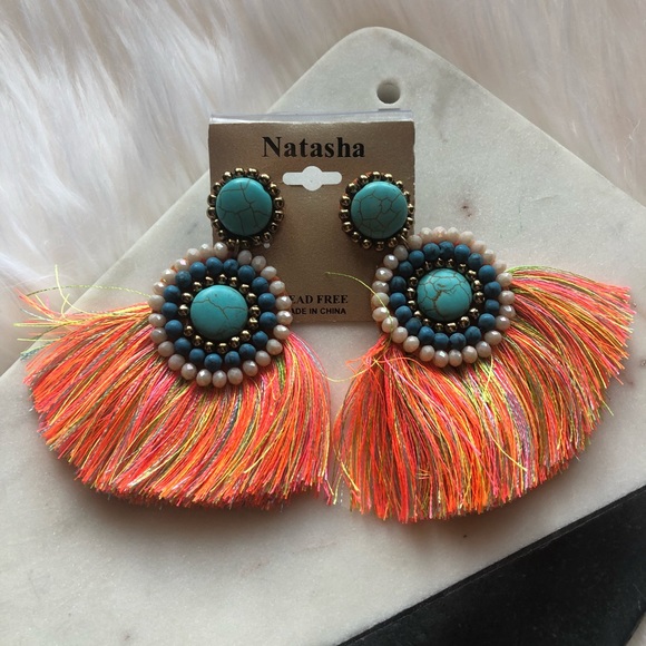 Natasha Jewelry - Natasha // Bead and Tassel Earrings